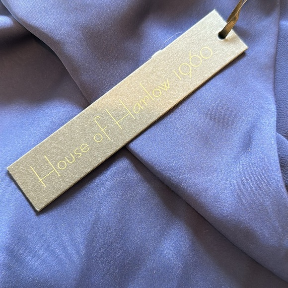 House of Harlow 1960 navy high neck blouse - Picture 8 of 9